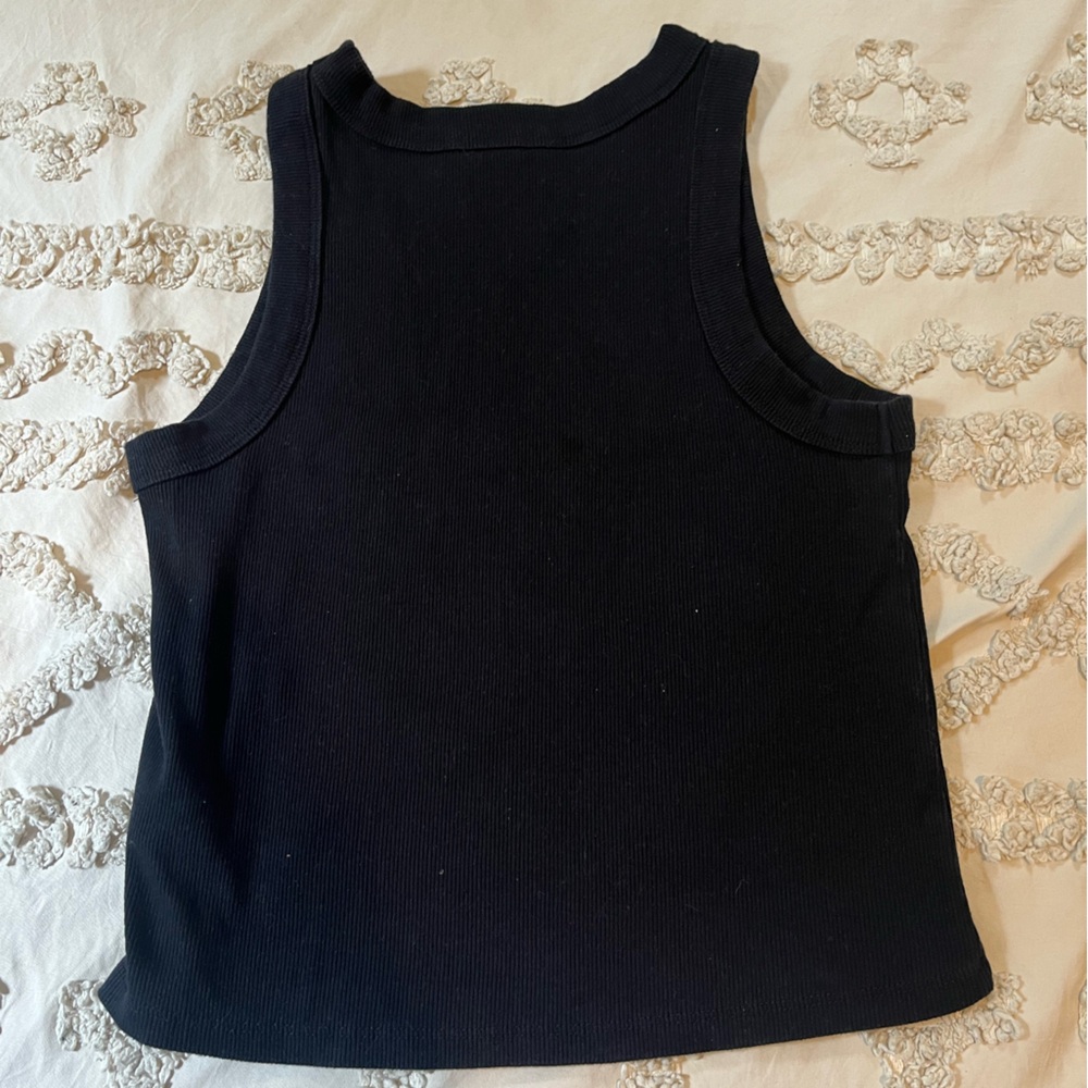 Old Navy Black Ribbed Knit Top